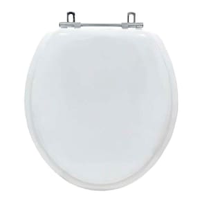 Tampa de Vaso Almofadada Convencional Oval Universal 1.6gpf 6lpf Branco para bacia Deca