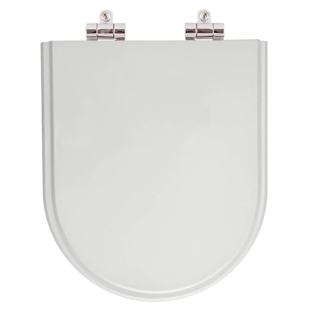 Assento Sanitario com Amortecedor Carrara Cinza Real para Vaso Deca