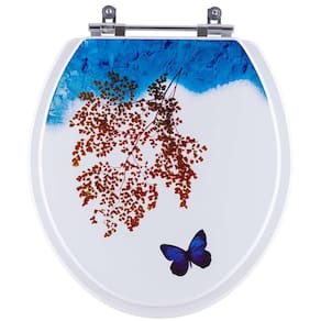 Assento Sanitario Decorado Borboleta Azalea para Vaso Celite
