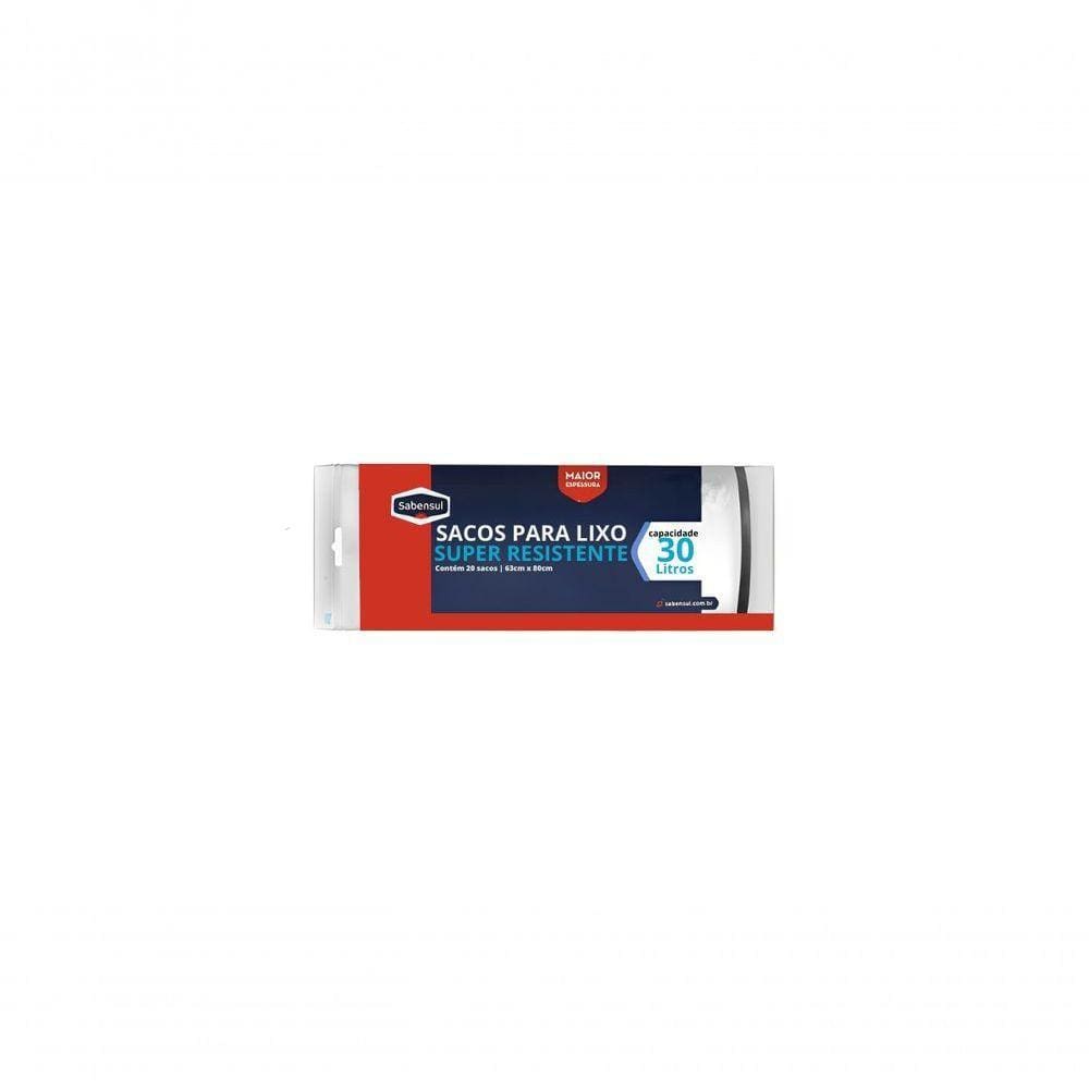 Sacos Para Lixo Super Resistentes Sabensul 30L