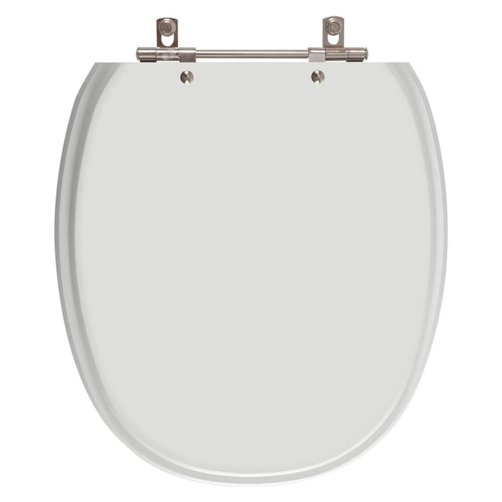 Assento Sanitario Poliester Massima Cinza Platina para Vaso Incepa