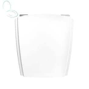 Tampa Vaso Sanitário Madeira Laqueada Nuage Branco para bacia Incepa