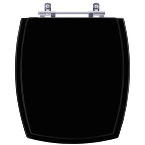 Tampa De Vaso Poliéster Anturius Preto Para Bacia Luzarte