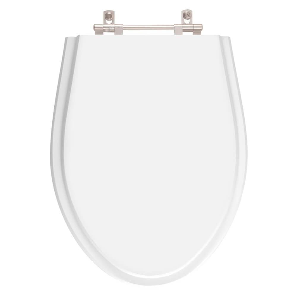 Tampa de Vaso Sanitário Poliéster Nya Branco para bacia KZA3