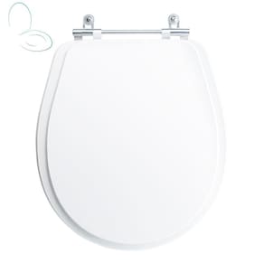 Tampa Vaso Sanitário Madeira Laqueada Avalon Branco para bacia Ideal Standard