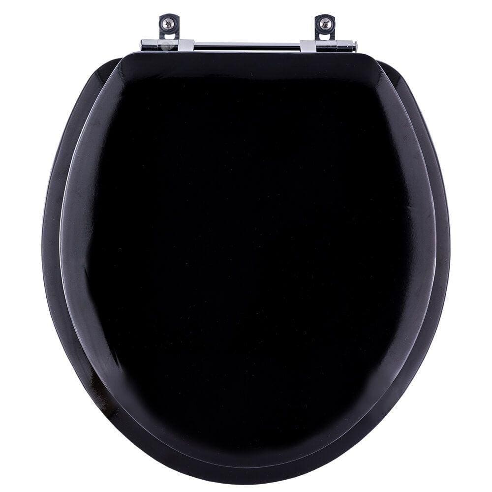 Assento Sanitário Almofadado Loren Way Preto para vaso Lorenzetti 6lpf
