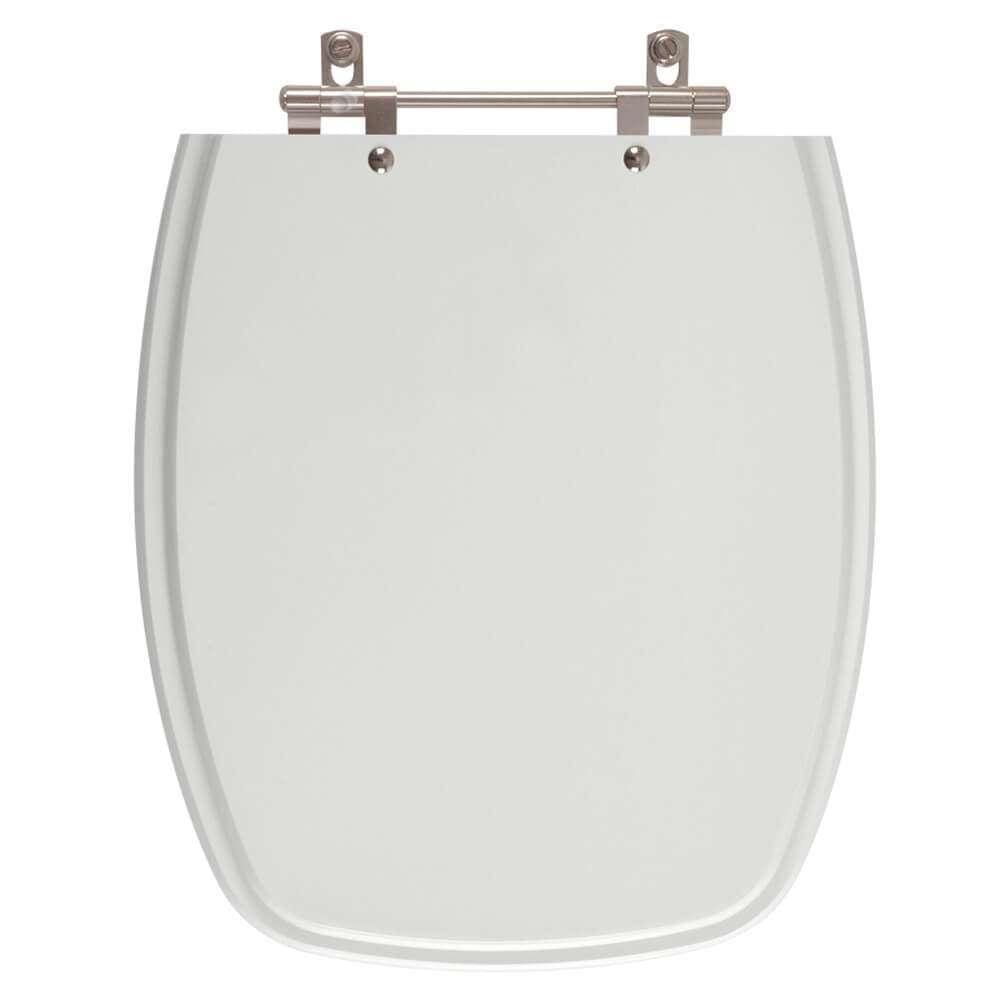 Assento Sanitário Amarilis Cinza Claro para vaso Fiori