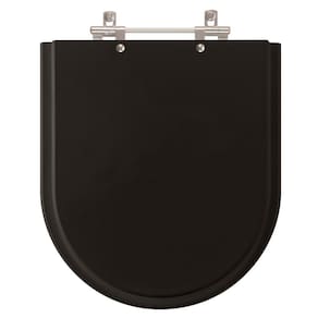 Assento Sanitário Poliester Riviera Preto para vaso Celite