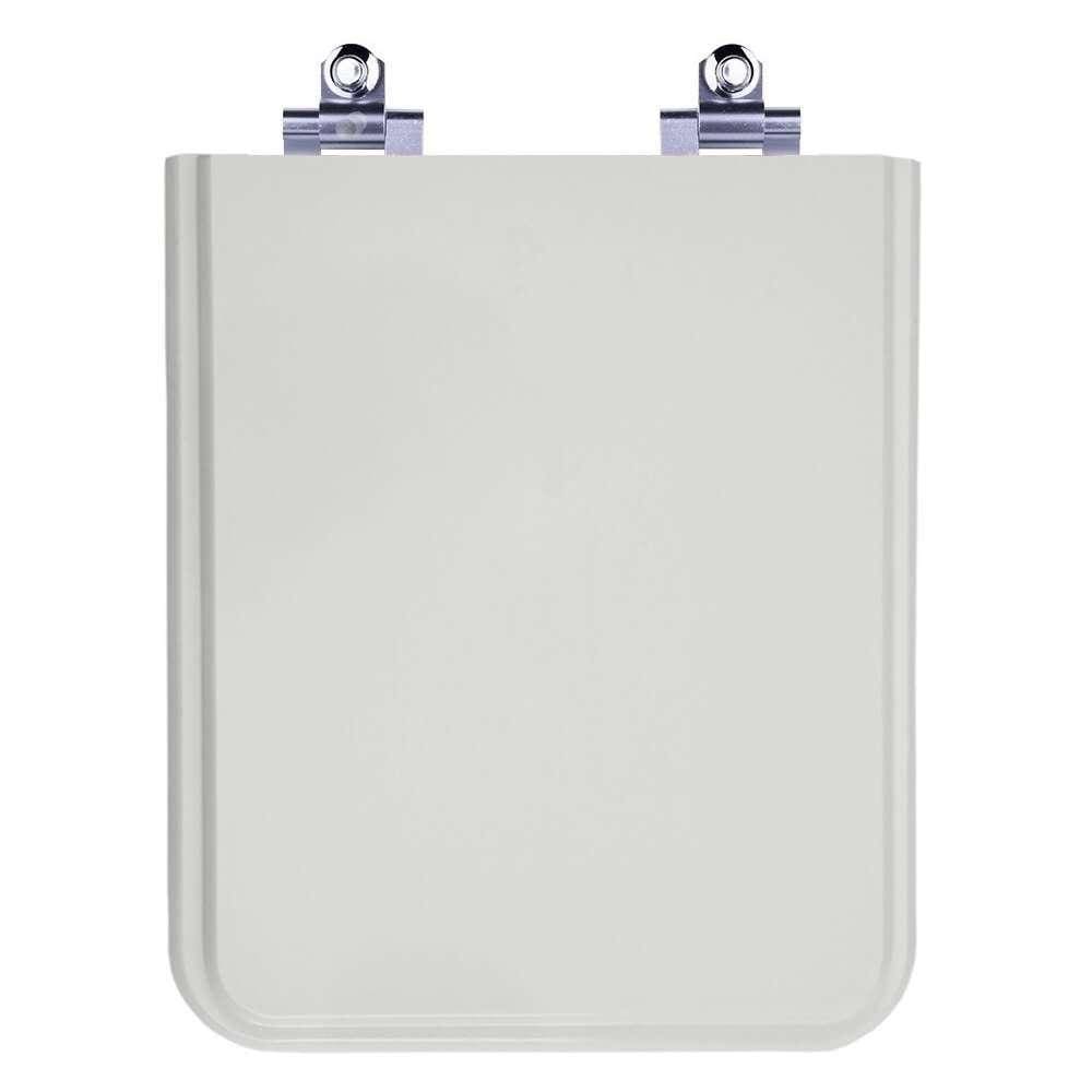 Assento Sanitário Fechamento Lento Square Cinza Platina (Cinza Claro) para Vaso Incepa Cidamar