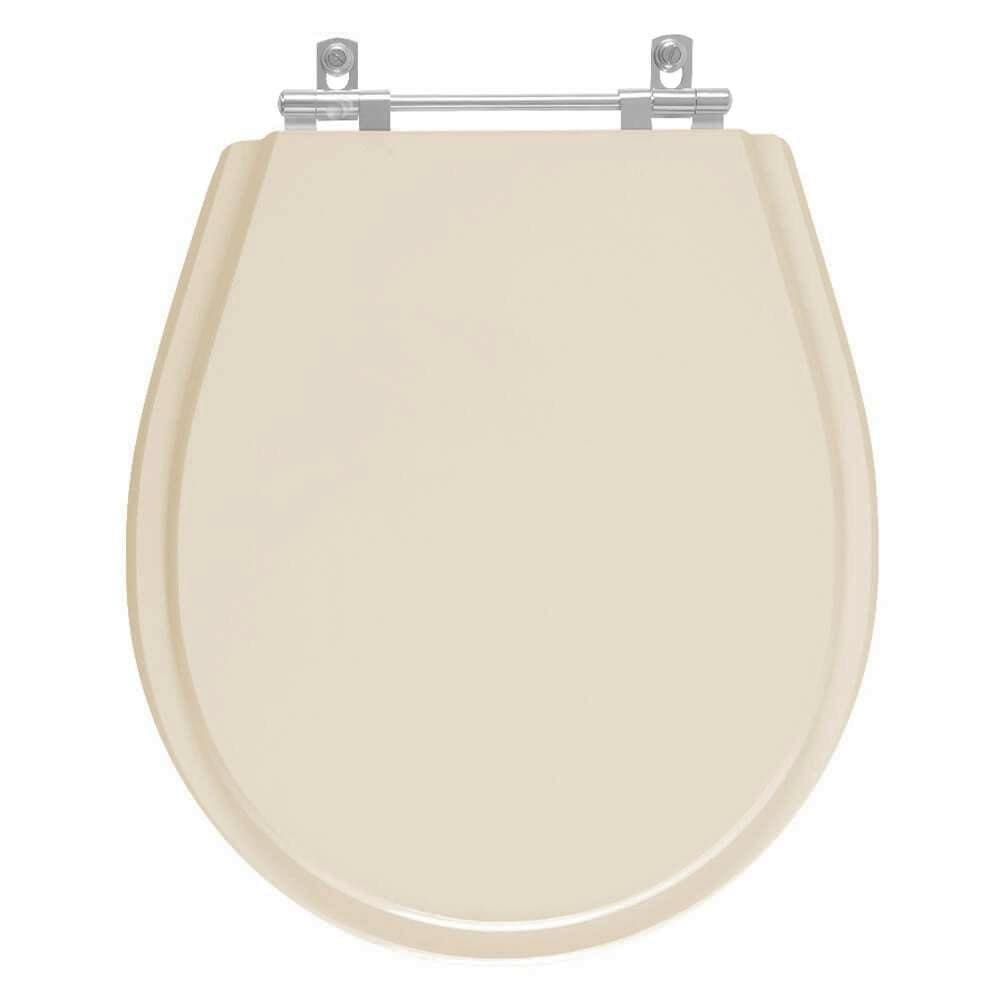 Assento Sanitário Poliester Aries Bege Claro para vaso Eternit