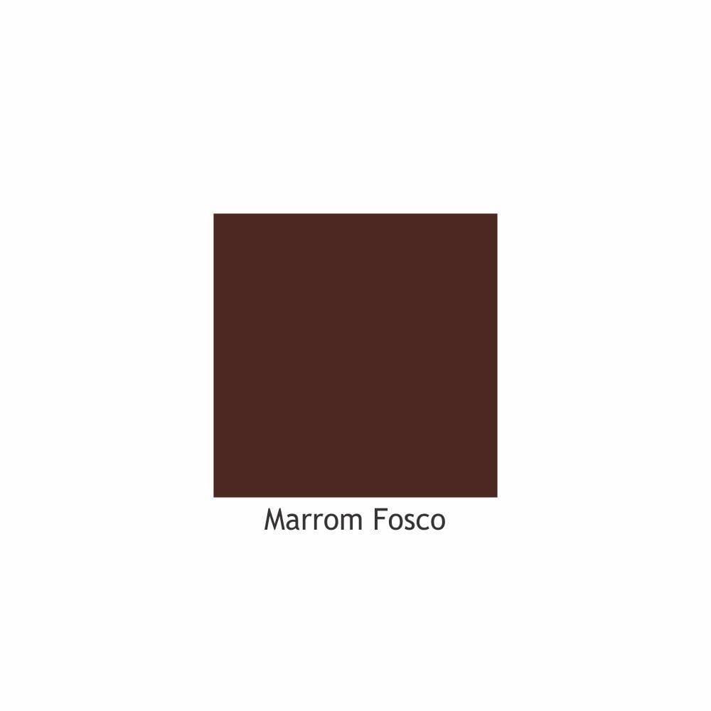 Assento Sanitário Poliester Carrara Marrom Fosco Ferragem Marrom para Vaso Deca