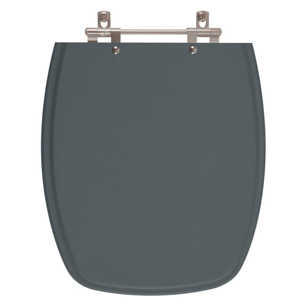 Assento Sanitario Primula Plus Cinza Escuro para bacia Fiori 6lpf