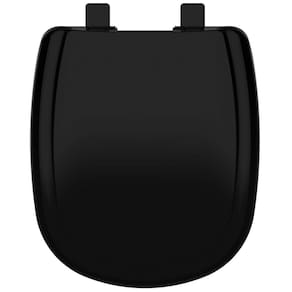 Assento Sanitário Polipropileno Soft Close Sabatini Preto para vaso Icasa