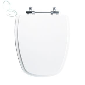Assento Sanitário Tampa de Vaso Branco MDF Laqueado Monte Carlo para bacia Deca
