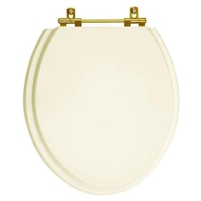 Tampa de Vaso Izy Creme para bacia Deca Com Ferragem Dourada