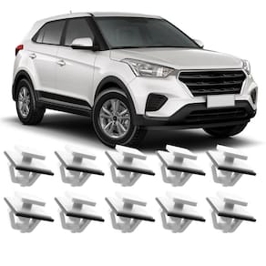 Kit 10 Grampos Presilhas Para Moldura Acabamento Paralama Creta 2017 2018 2019 2020 2021