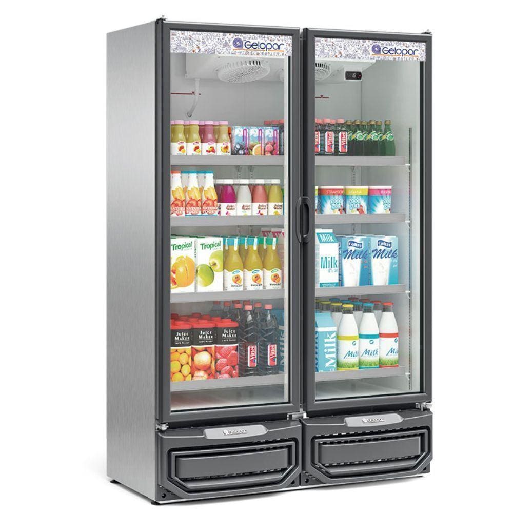Expositor Vertical 2 Portas de Vidro GCVR950 Gelopar