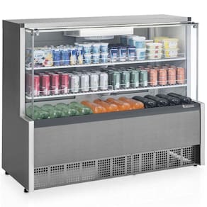 Vitrine Refrigerada Ar Forçado com Vidros Aquecidos GPFA140A Gelopar