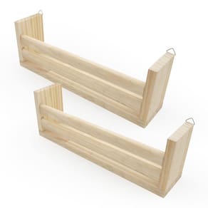 Kit 2 Prateleira Porta Livros Decoração Temperos Condimentos
