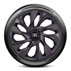 Calota LC363 Fiat Aro 15 Preta Fosca DS4 Escolha o carro