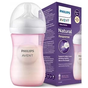 Mamadeira Pétala 3.0 260ml +1m Rosa Philips Avent