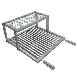 Grelha Uruguaia 60X50 Com Descanso Inox Churrasco Parrilla