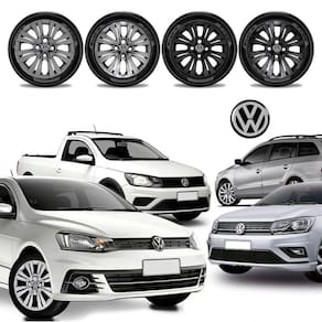 Jogo calota Vw Gol Saveiro Voyage Parati Aro 13