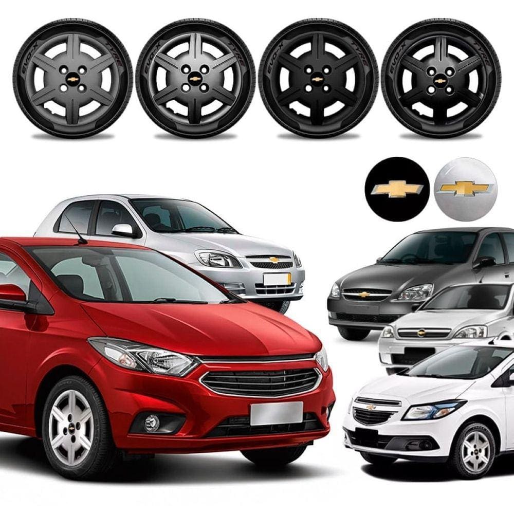 Jogo calota Chevrolet Prisma Onix Celta Corsa Classic Aro 13