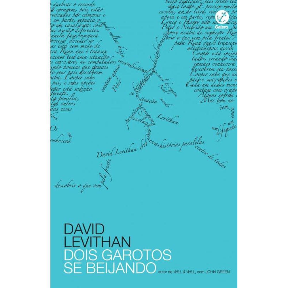 Dois garotos se beijando