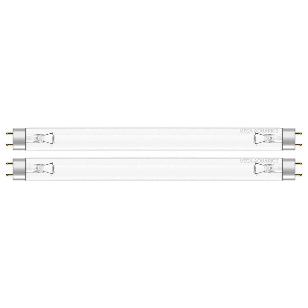 2 Lâmpada Uv 15W Germicida Ultravioleta T8 45Cm Fluorescente