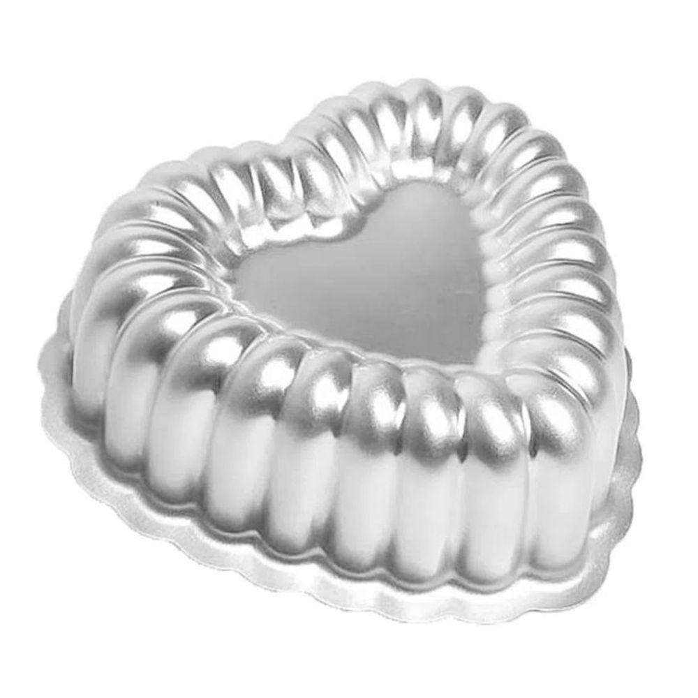 Forma Bolo Coração Gomada Torta Ballerine Piscina 18X6 Cm
