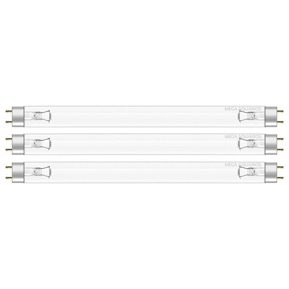 3 Lâmpada Uv 15W Germicida Ultravioleta T8 45Cm Fluorescente