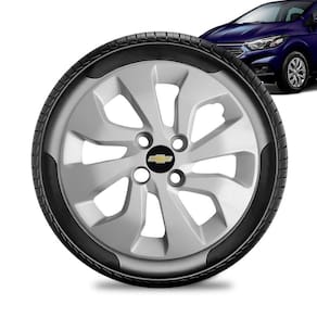 Calota Chevrolet Prisma aro 14 2017 a 20 prata Emb Preto