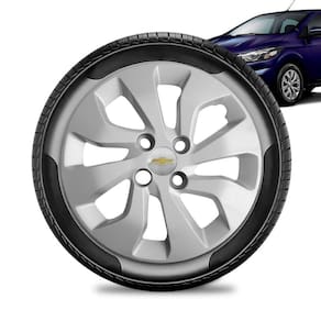 Calota Chevrolet Prisma aro 14 2017 a 20 prata Emb Prata