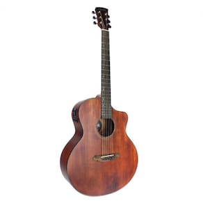 Violao Eletrico Coral 40 - Tampo Solido Em Spruce - Dark