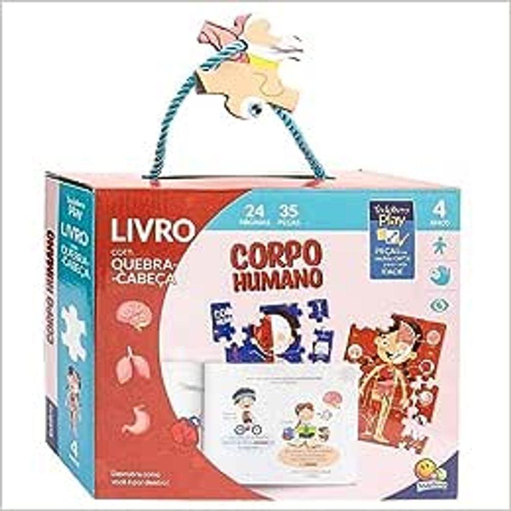 Livro Com Quebra Cabeça - Corpo Humano