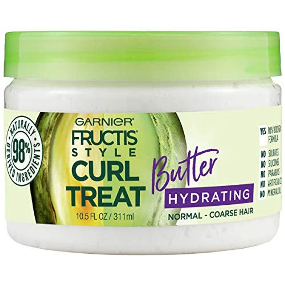 Hidratante Garnier Fructis Estilo Curl Tratamento Manteiga para Cabelos Cacheados Normais a Grossrese, 10.5 Fl Oz