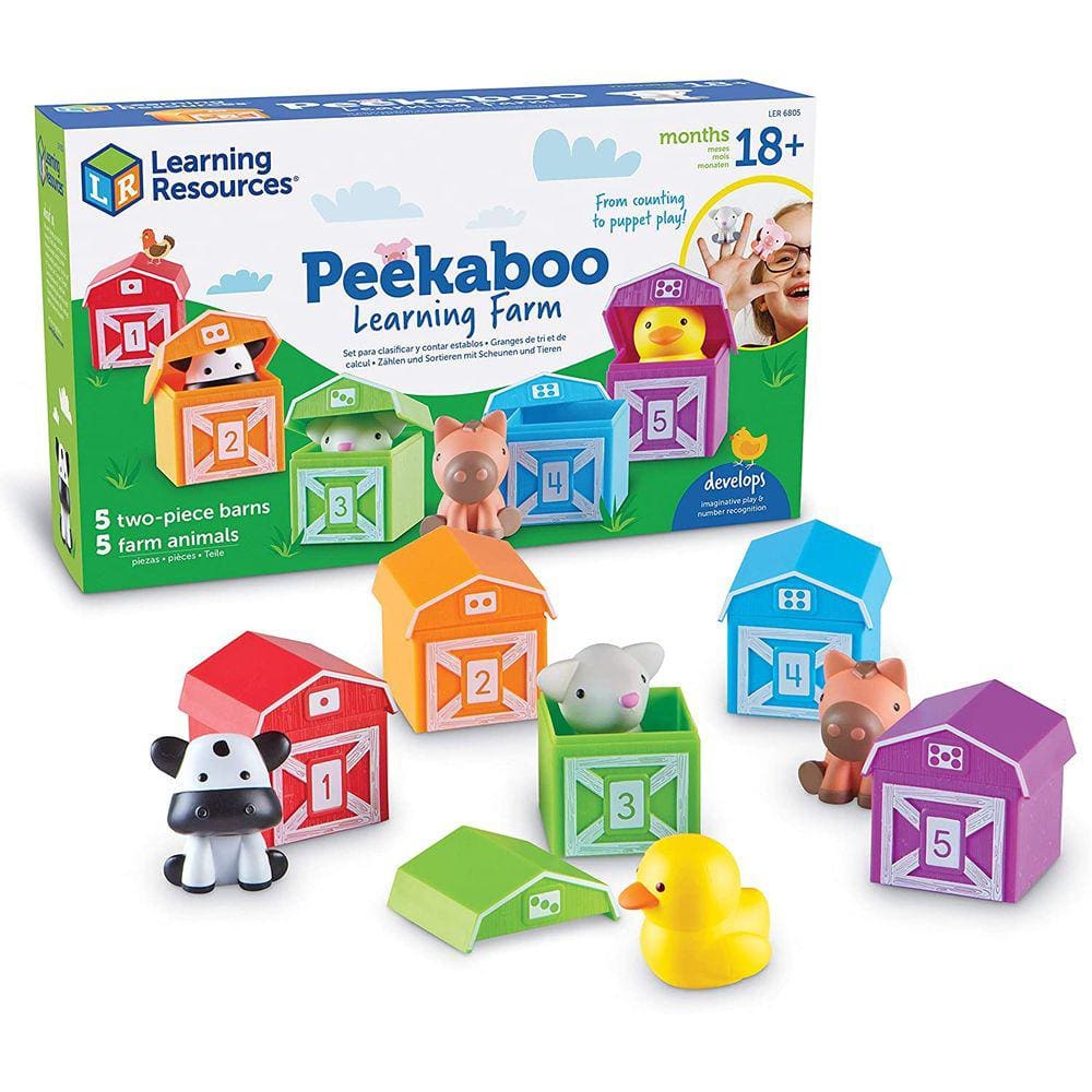 Brinquedo educativo Peekaboo, 10 peças com contagem, classificação e correspondência + fantoche de dedo japonês. Presente de Páscoa
