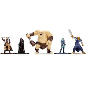 Conjunto de 5 figuras colecionáveis de metal fundido Dungeons & Dragons 1.65` - Onda 2