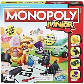 Hasbro Monopoly Junior Board Game, Idades 5 ou mais (Amazon Exclusive)