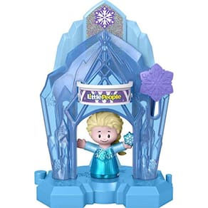 Little People – Disney Frozen Elsa`s Palace Playset portátil com figura para crianças e crianças pré-escolares de 1 1/2 a 5 anos