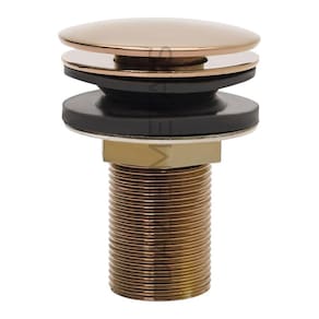 Valvula Click Rosê Inox Ralo De Pia Cuba Banheiro 30Mm 7/8