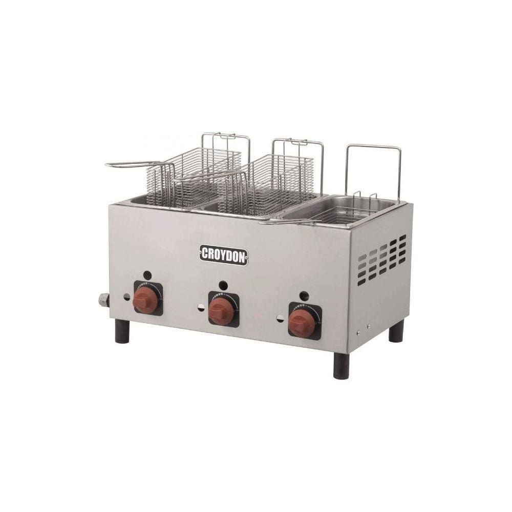 Fritadeira a Gás 3x 3 Litros F3AG Croydon