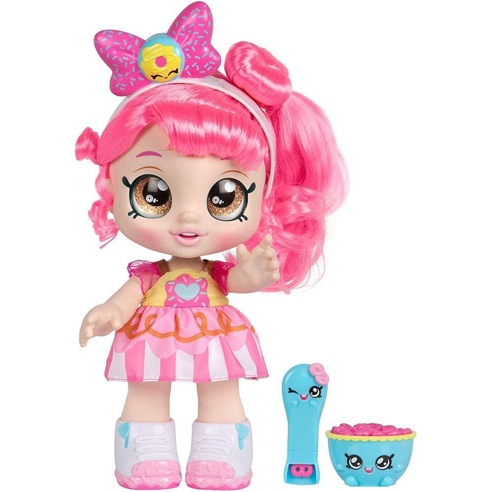 Boneca Kindi Kids Snack Time Friends - Boneca de Peça Pré-Escolar, Donatina - para idades 3+ | Roupas mutáveis e sapatos removíveis