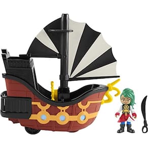 Brinquedo Pirata Calamar c/ Figura Bonnie, para crianças 3+ da série Santiago dos Mares da Nick Jr