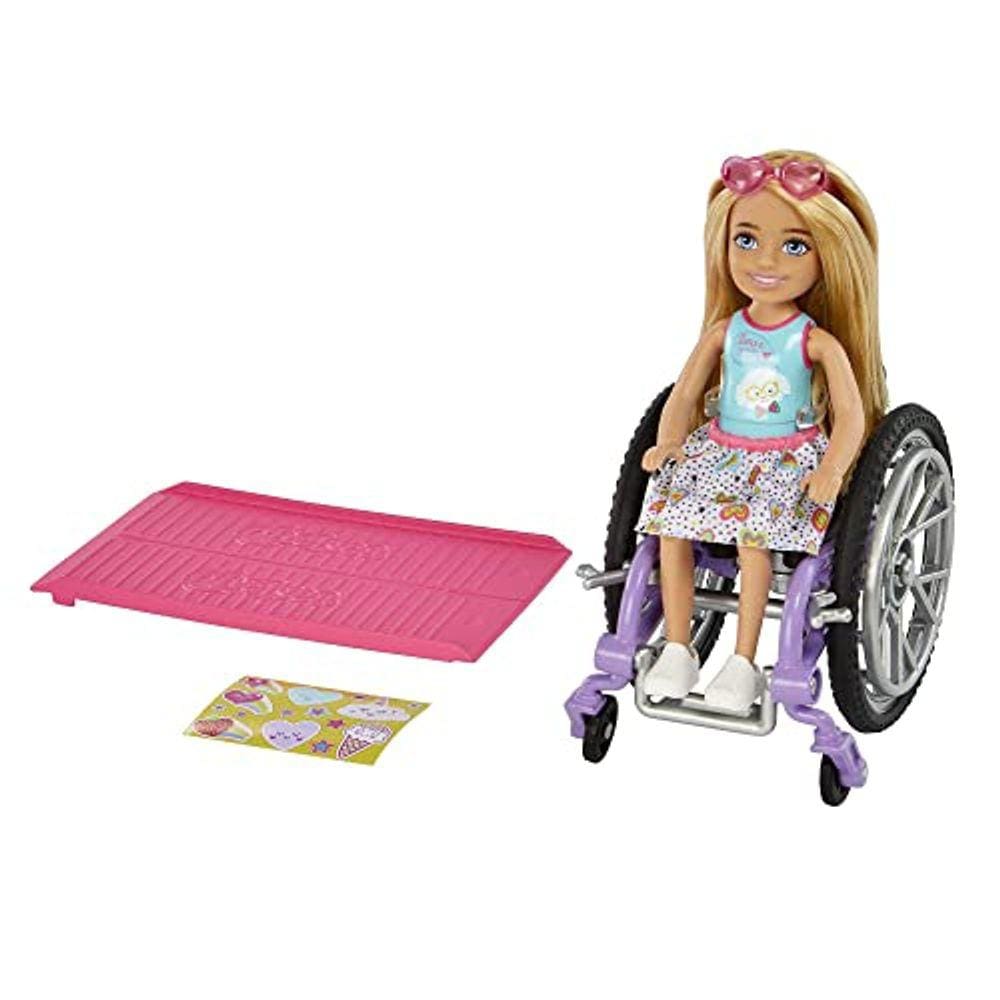 Cadeira de Rodas Barbie Chelsea c/ Acessórios - Inclusiva