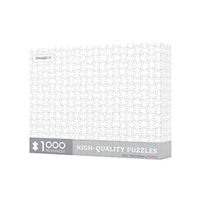 CHengQiSM 1000 Peça Jigsaw Quebra-cabeça Em branco Quebra-cabeça Branco Quebra-cabeças (27,5 x 19,6 polegadas) para crianças adultos adolescentes brin