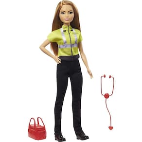 Barbie Médica Cabelo Castanho com acessórios médicos 3+ anos