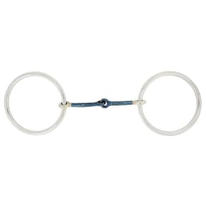 Bridão Argola Inox com Bocal Liso de Ferro 8mm Laomaan 23387