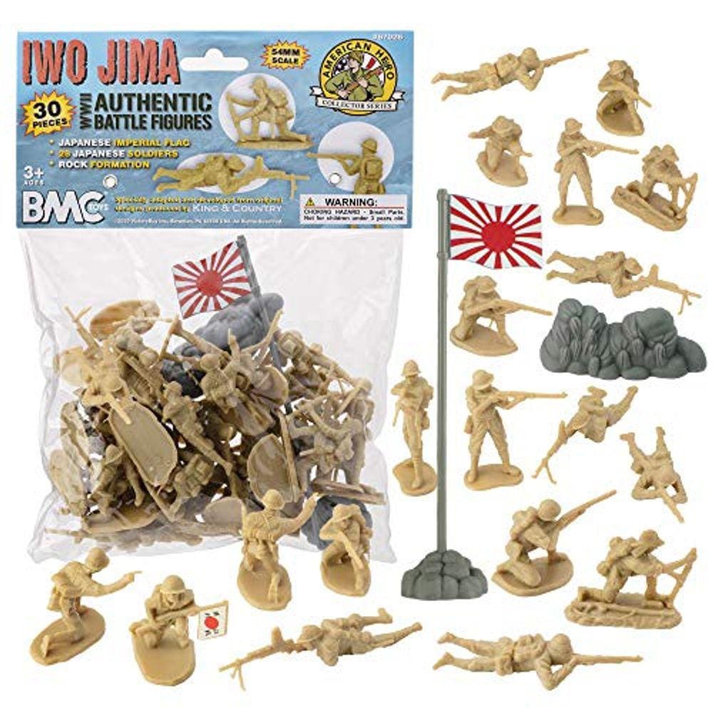 30 Figuras Imperiais Japonesas de Plástico 1:32 - Soldados da Segunda Guerra Mundial